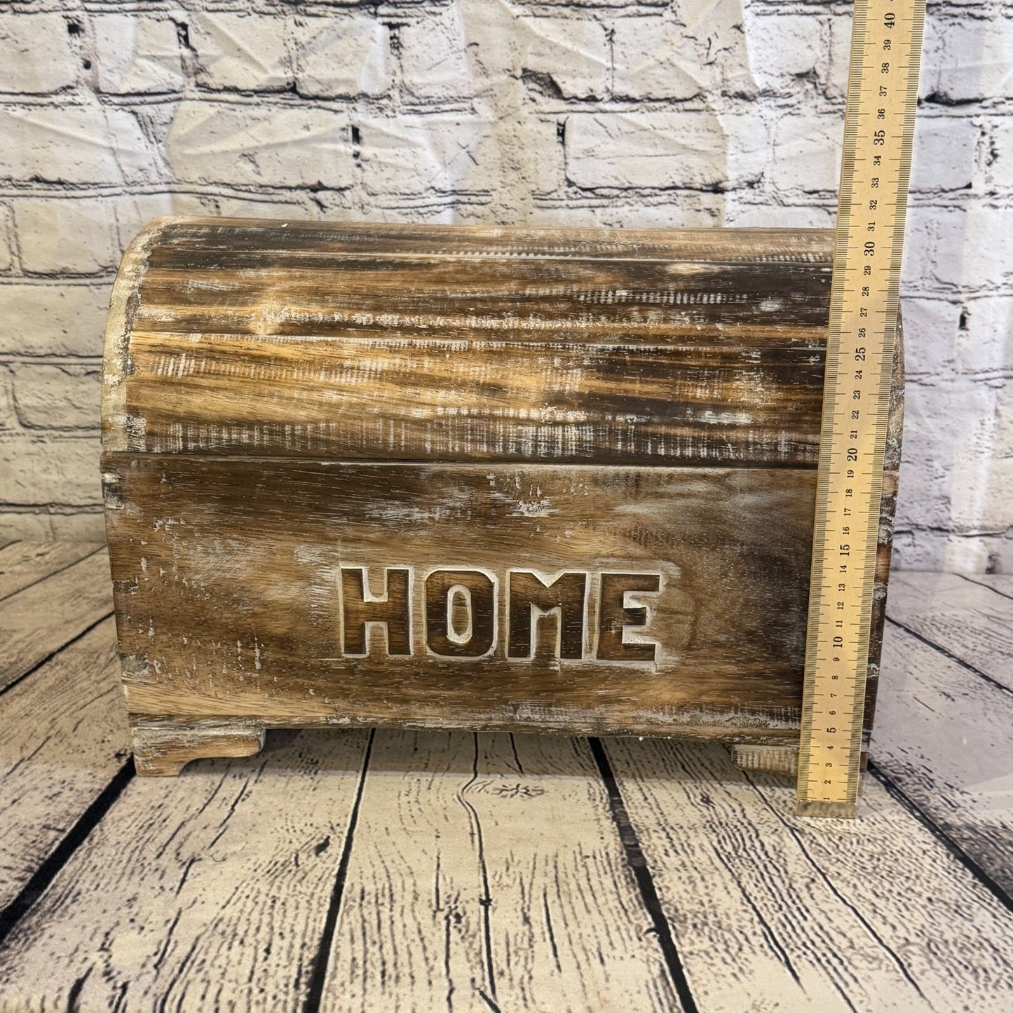 40cm x 30cm x 20cm Wood Brown Home Chest Storage Jewellery Trinket Box6
