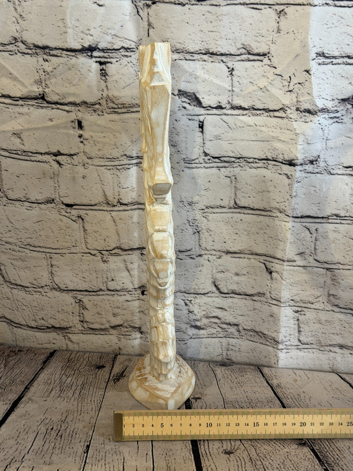 40cm White Wooden Shabby Seahorse Statue Ornament Fair Trade Handcarved7