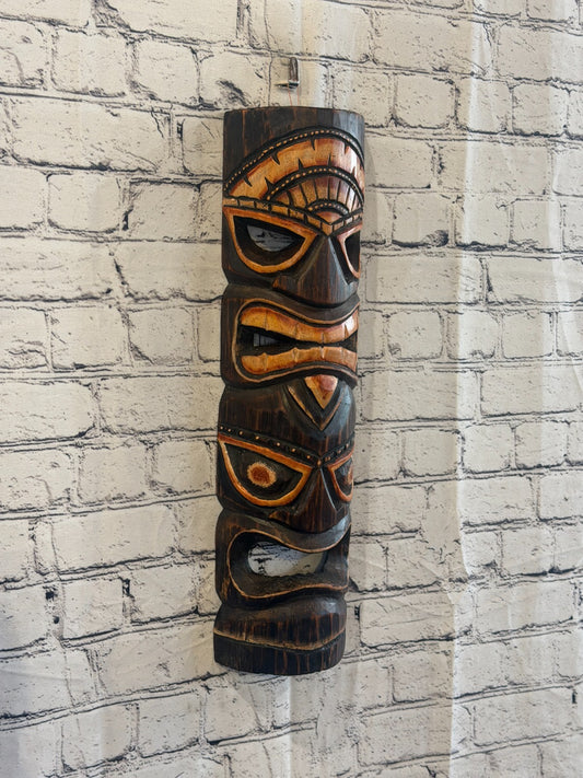 50cm Tiki Bar Mask Sign Decoration Wall Hanging Mask Wood Carving Design 10