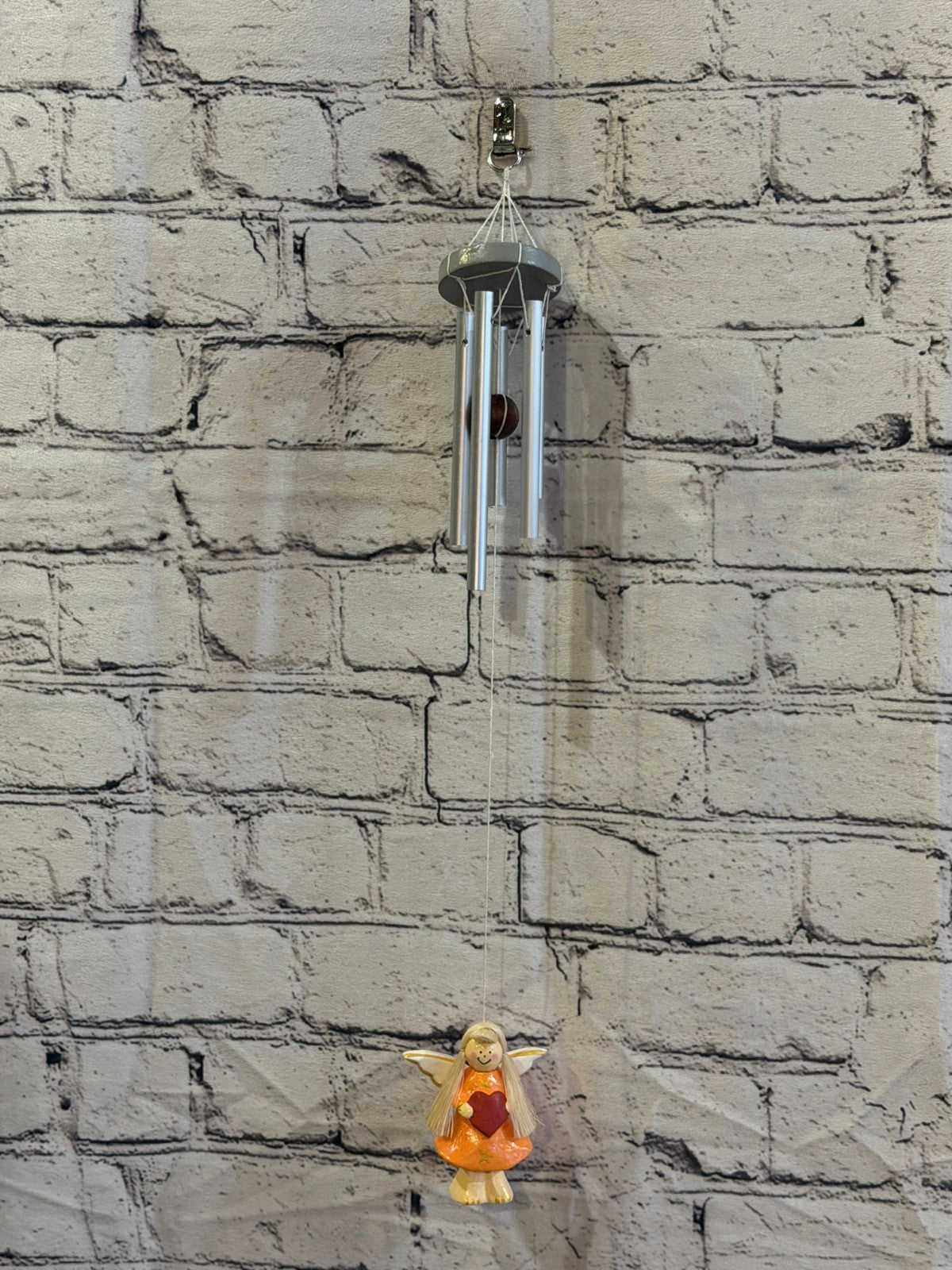 Orange Fairy Angel Wind Chimes Romantic Metal Art Wind Bells Outdoor Hanging2