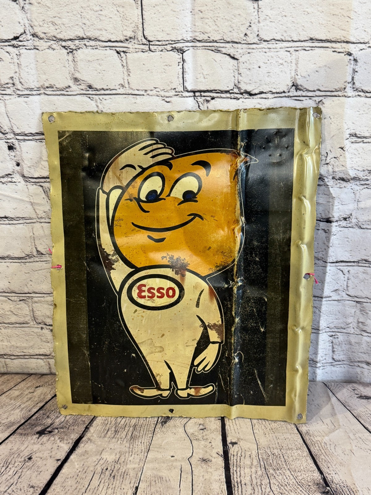 Esso Mascot Advert Poster Advert Wall Plaque 42cm x 36cm Vintage Retro Tin Sign0