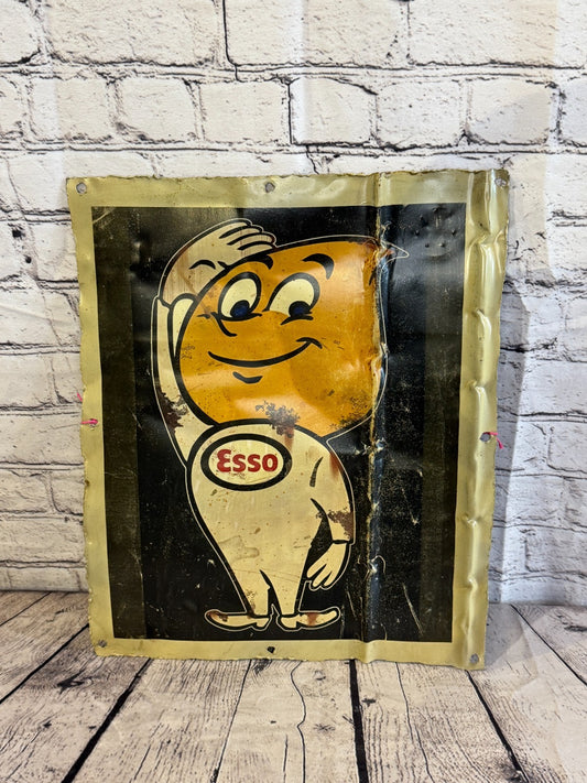 Esso Mascot Advert Poster Advert Wall Plaque 42cm x 36cm Vintage Retro Tin Sign0