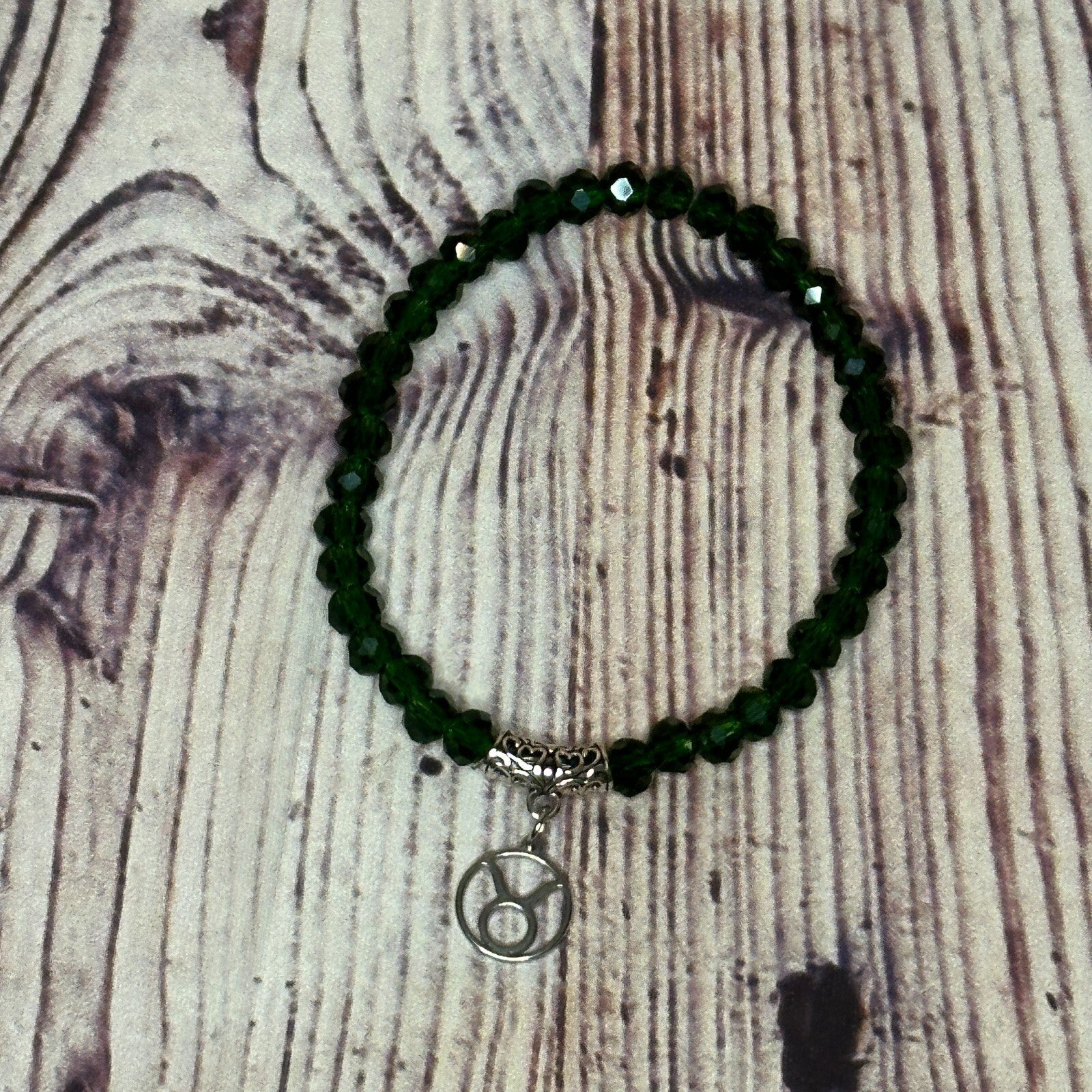 Taurus Green Zodiac Constellation Sign Bracelet Bangles Women Men Bracelet2
