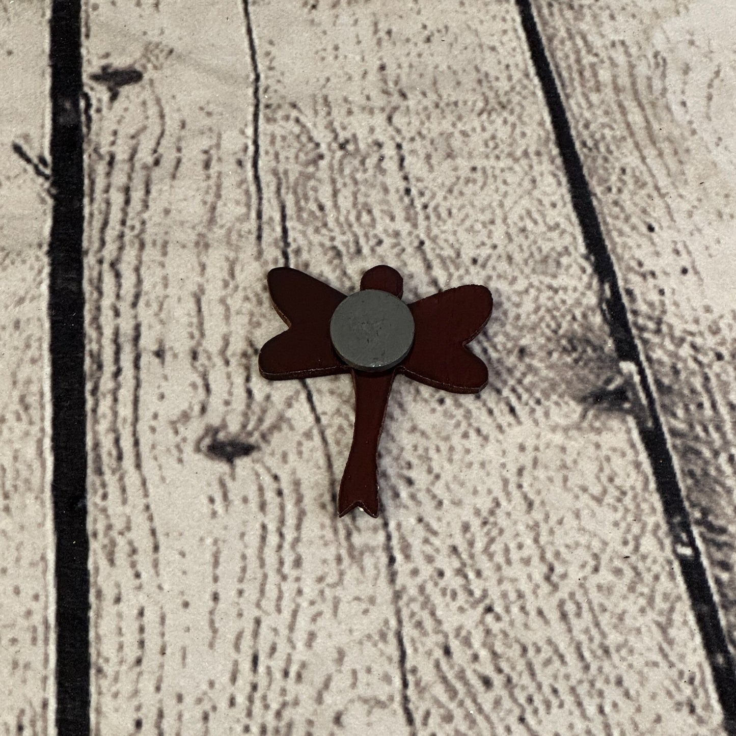 Dragonfly Wooden Animal Fridge Magnet Cartoon Magnetic Note Holder Novelty3