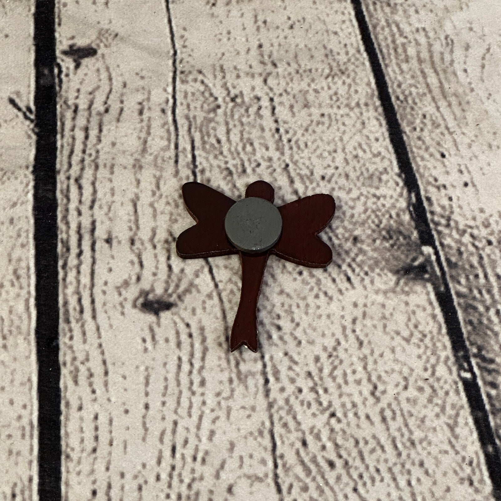 Dragonfly Wooden Animal Fridge Magnet Cartoon Magnetic Note Holder Novelty3