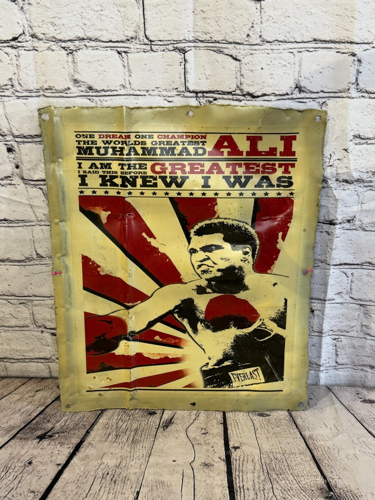Muhammad Ali Boxing Poster Advert Wall Plaque 42cm x 36cm Vintage Retro Tin Sign3