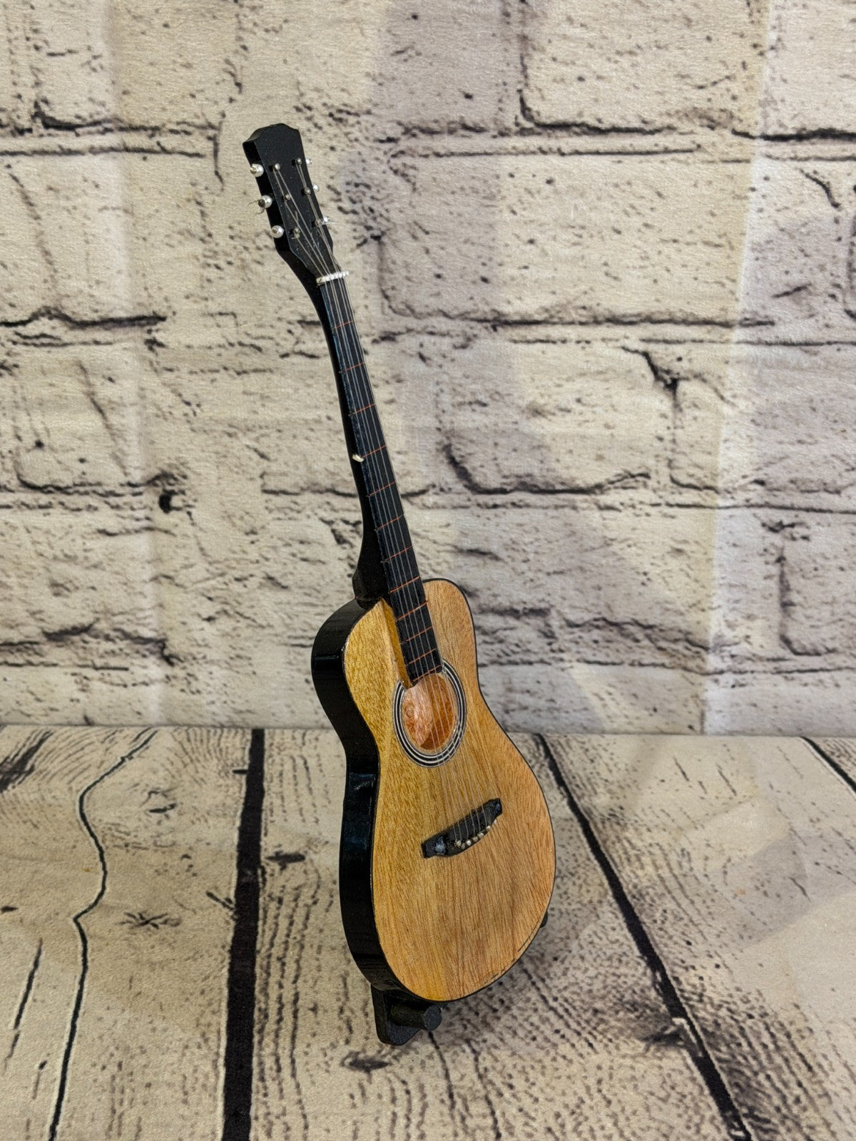 Miniature 25cm Guitar on Stand Band Gift Display Design 62