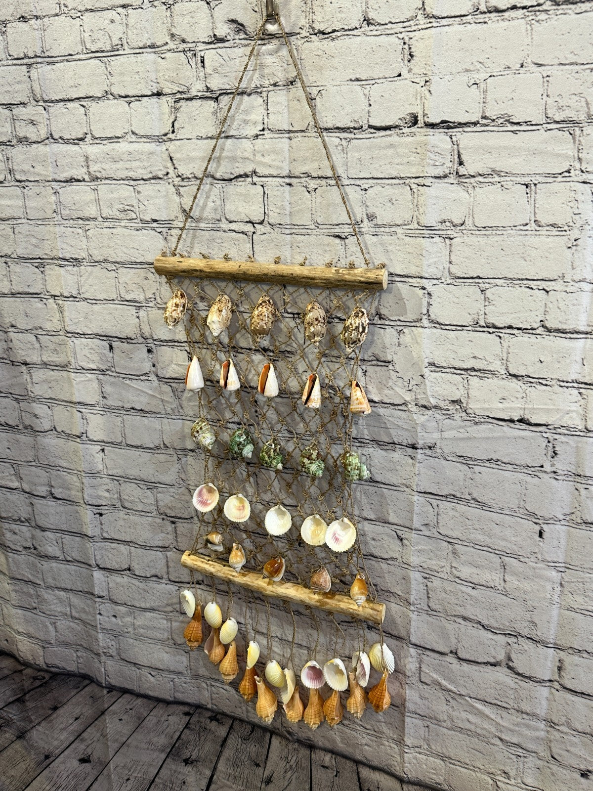 75cm x 30cm Decorative Fishing Net Shell Nets Home Wall Decor Mediterranean1