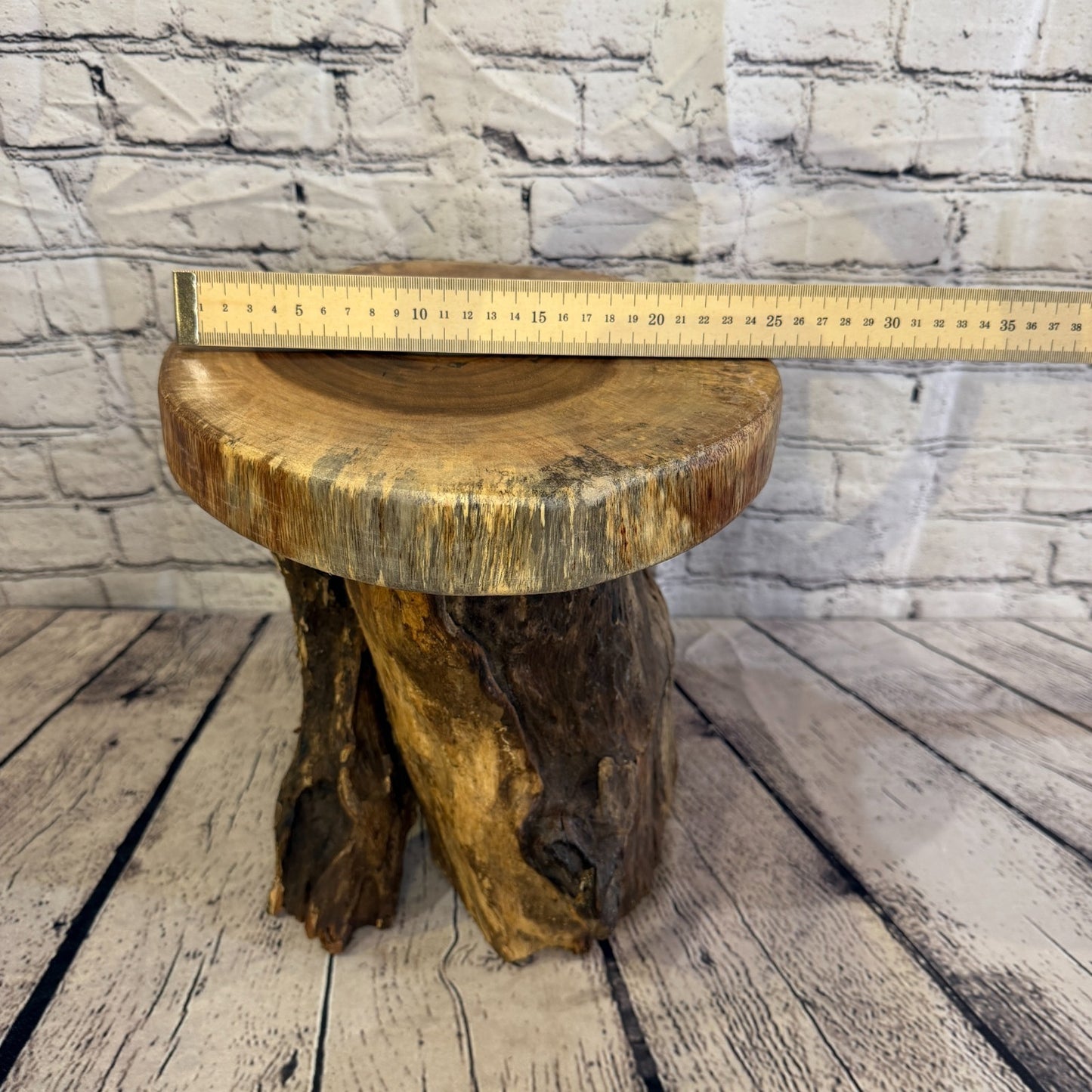 30cm x 25cm Wooden Coffee Root Sculpture Garden Teak Root Ornament Carved No 146