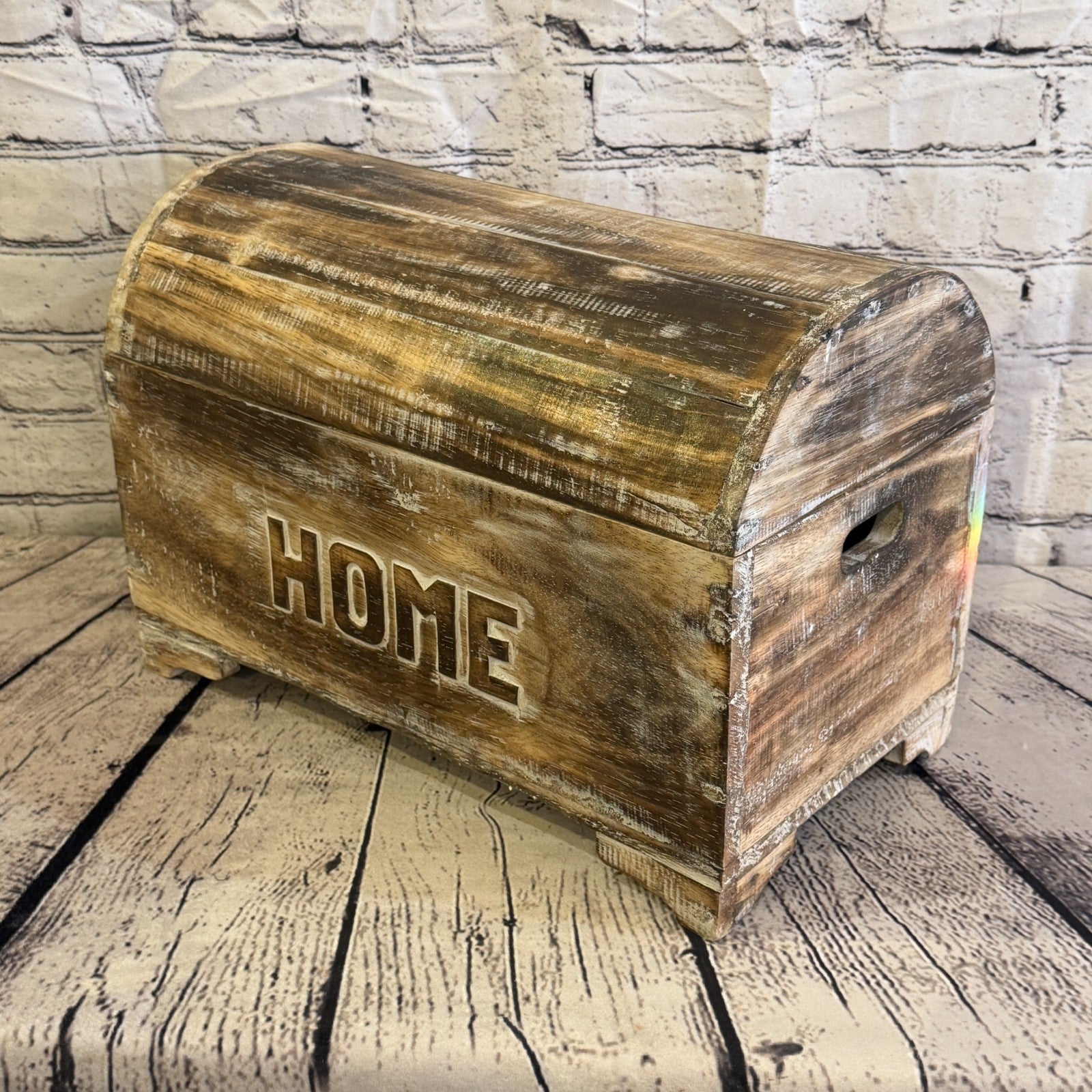 40cm x 30cm x 20cm Wood Brown Home Chest Storage Jewellery Trinket Box0