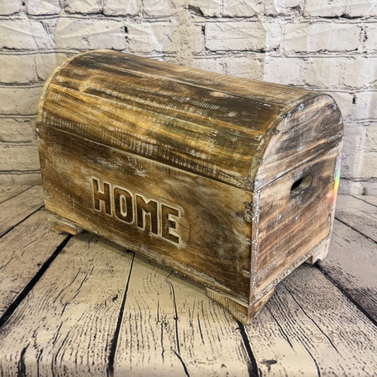 40cm x 30cm x 20cm Wood Brown Home Chest Storage Jewellery Trinket Box0