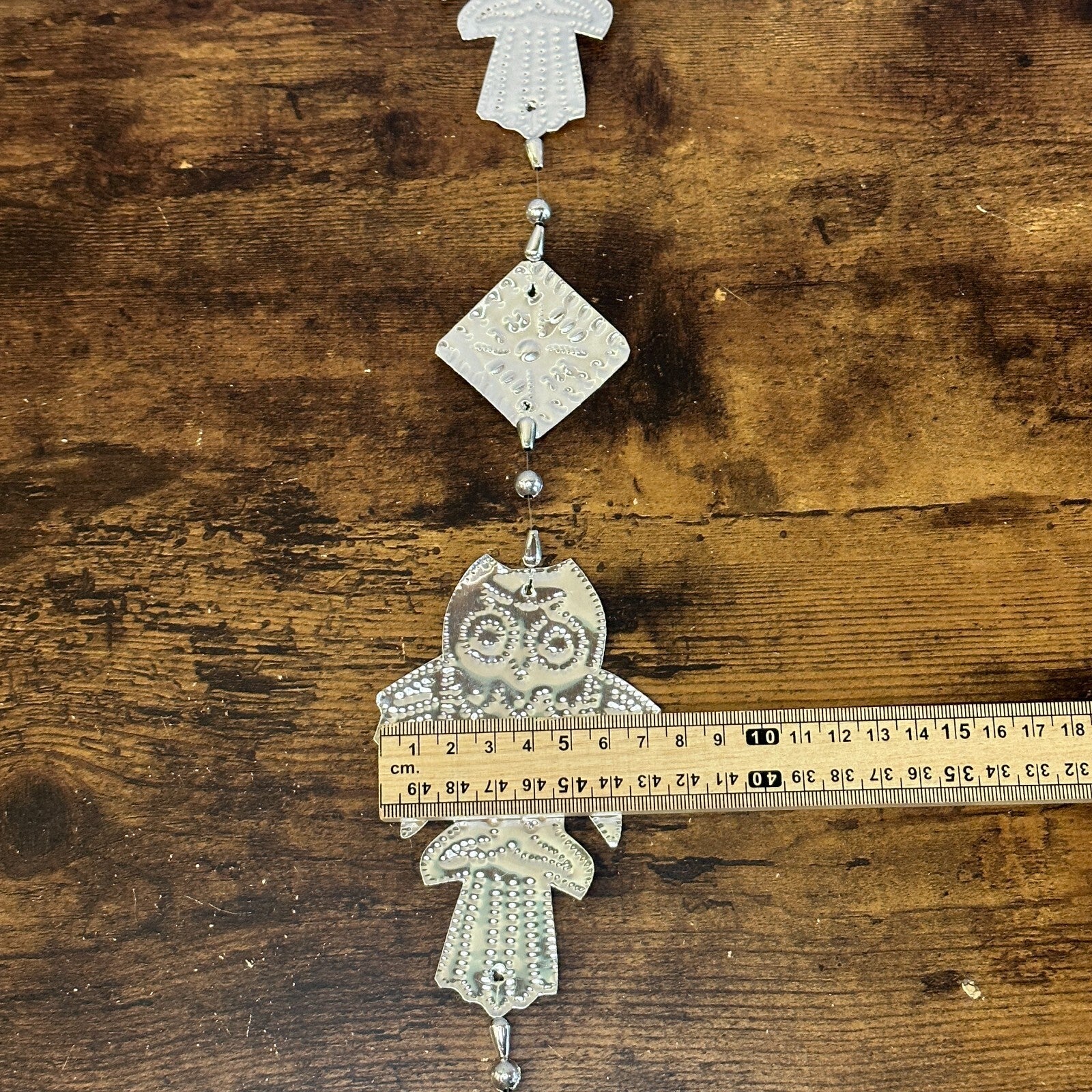 Aluminium Stamped Sitting Owl String Wall & Door Hangings for Home Decoration3