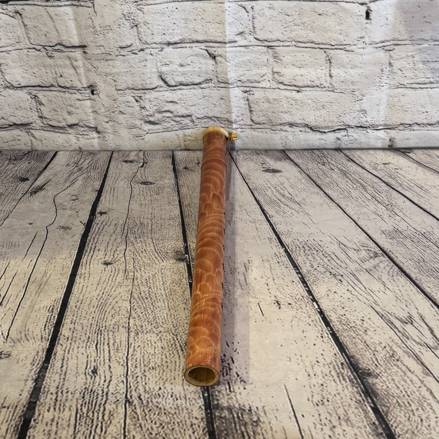 Bamboo Flute plain wooden handmade fair trade 30cm music play3