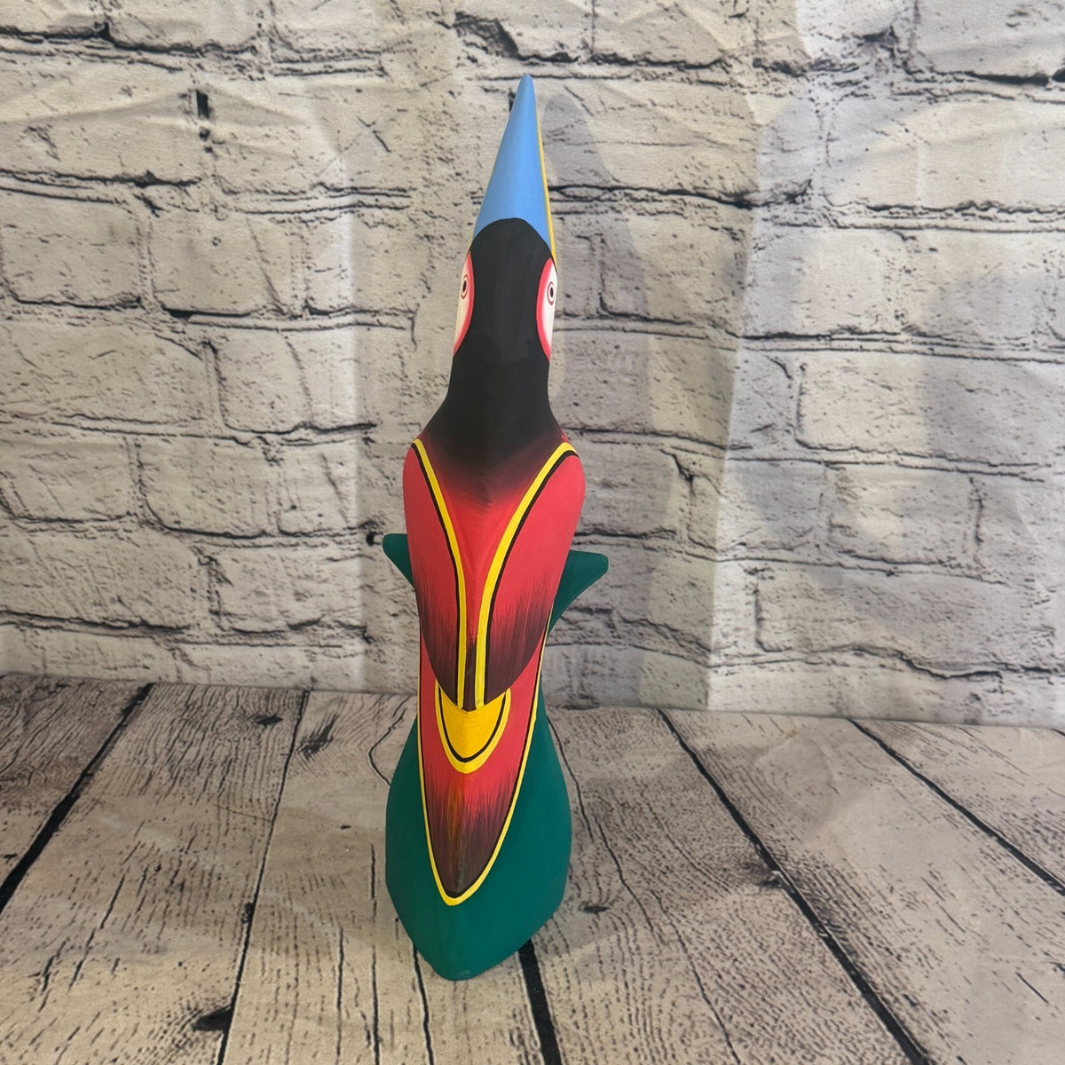 30cm Dark Red Toucan Bird Ornament Statue Fair Trade Hand Made Carved Wood5