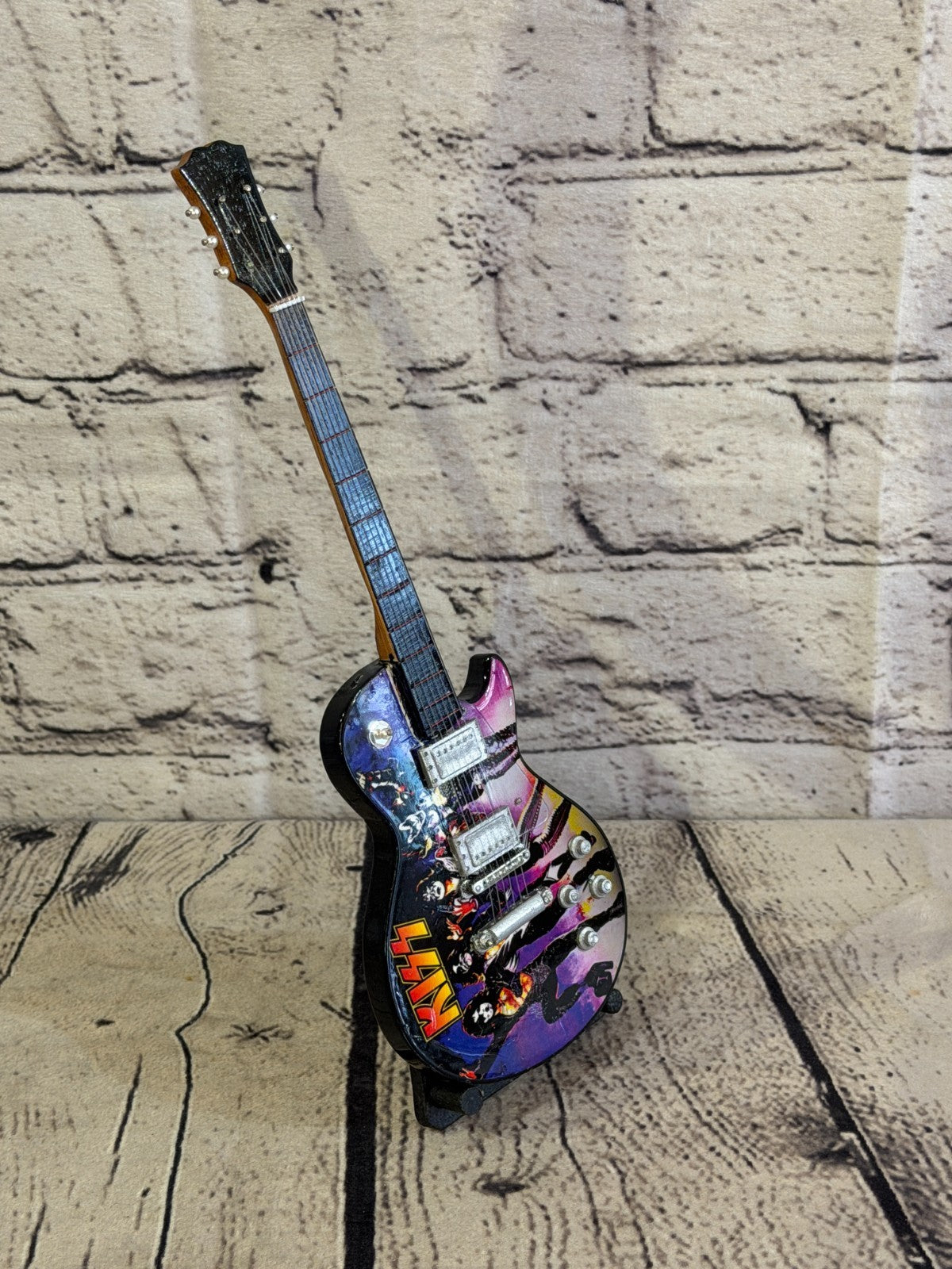 Miniature 25cm Guitar Kiss Band Guitar on Stand Band Gift Display2