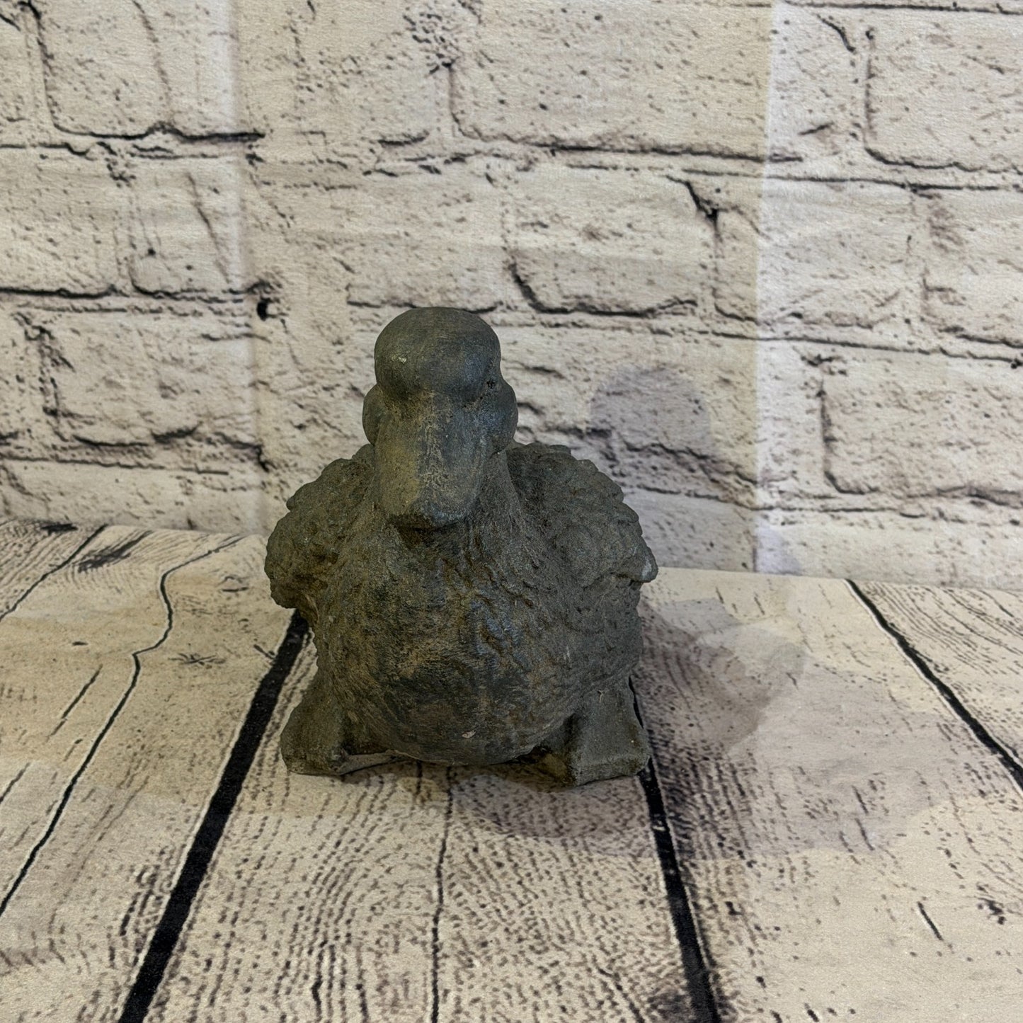 Standing Pond Duck Stone Garden 15cm x 15cm Ornament Indoor Statue Hindu1