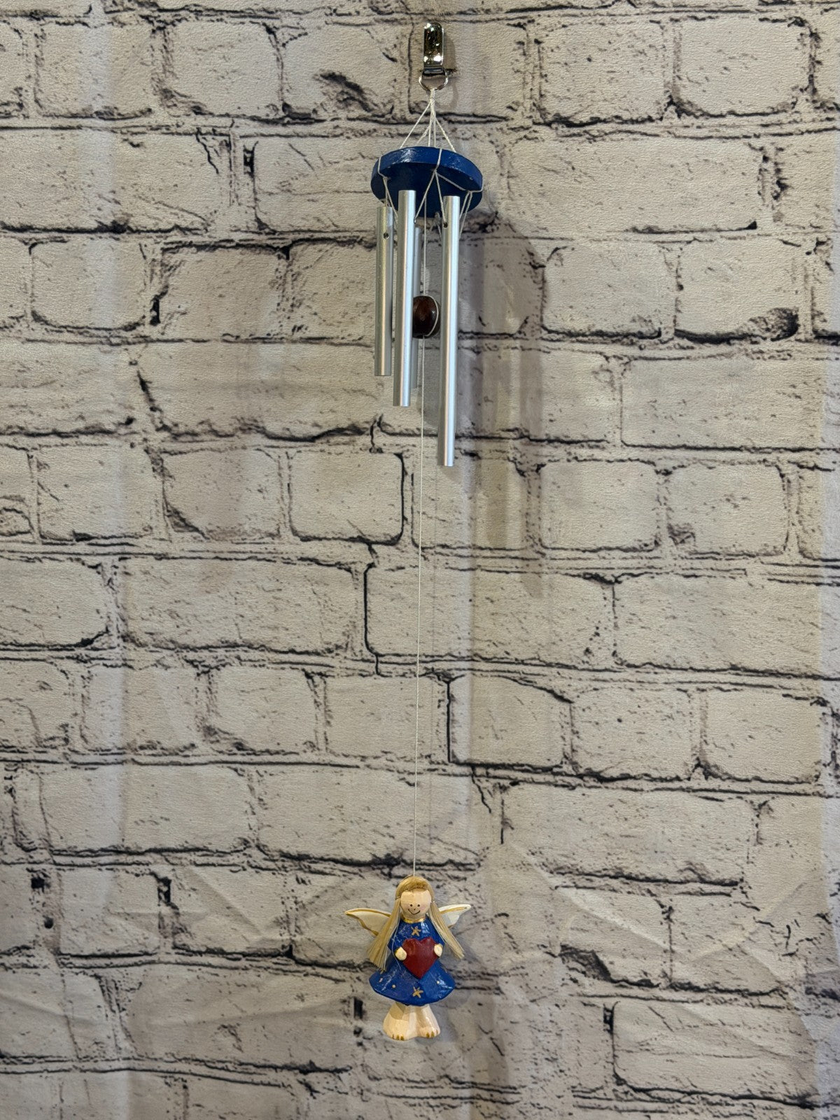 Blue Fairy Angel Wind Chimes Romantic Metal Art Wind Bells Outdoor Hanging2