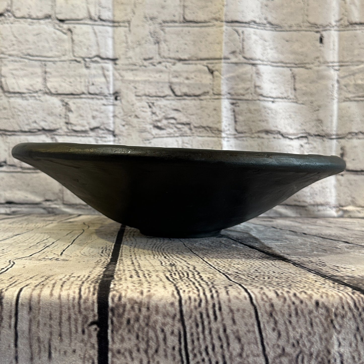 35cm Black Round Mosaic Handmade Ceramic Glass Tile Bowl Fruit4