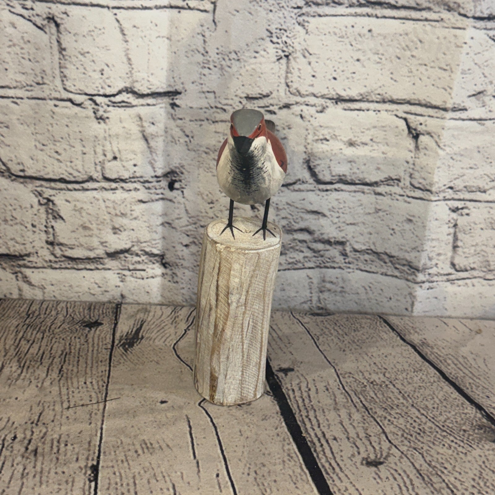 20cm Sparrow Wooden Bird Ornament Seaside Coastal Nautical Handcrafted Decor1