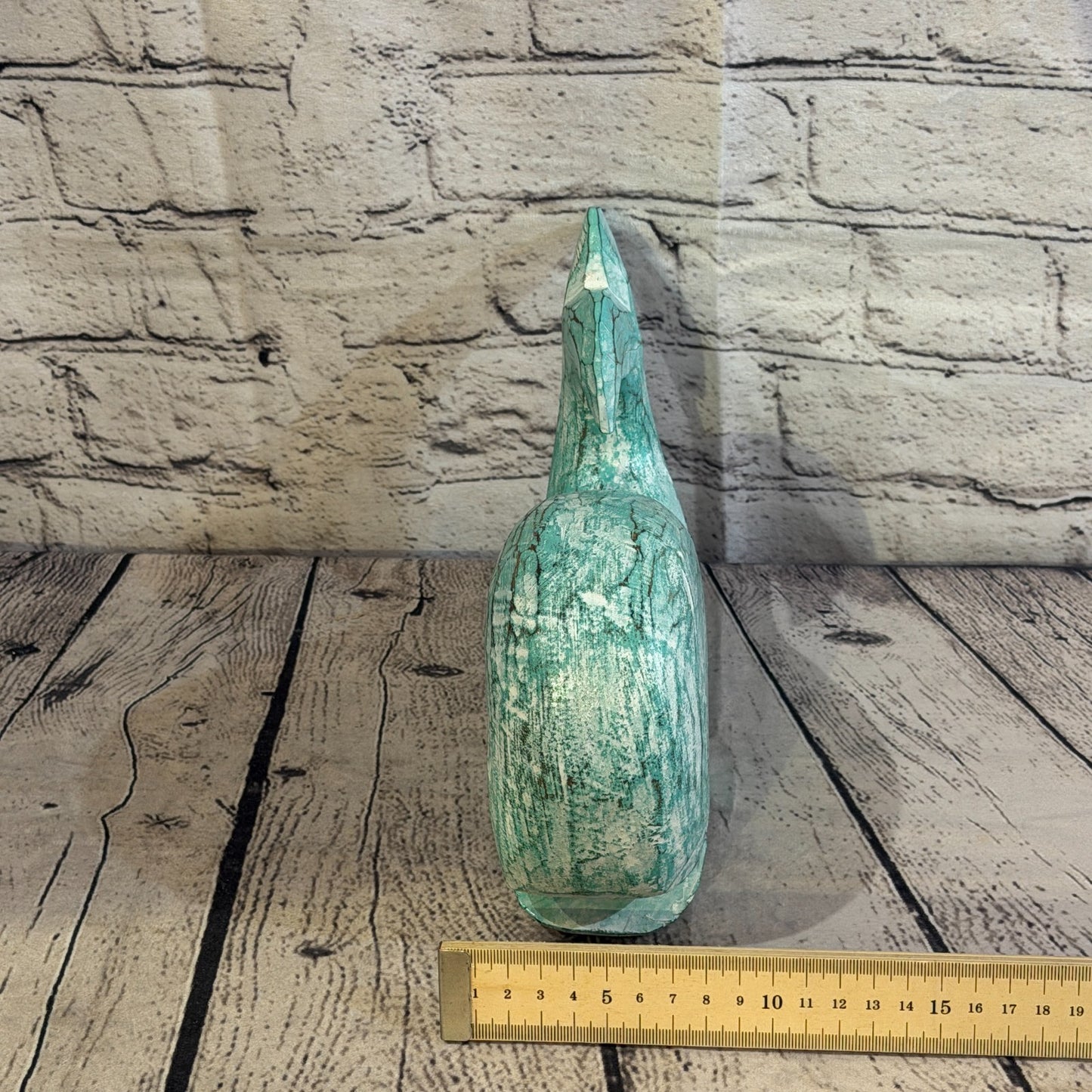 25cm x 12cm Whale Green Fish Wood Coastal Ocean Bathroom Decoration7