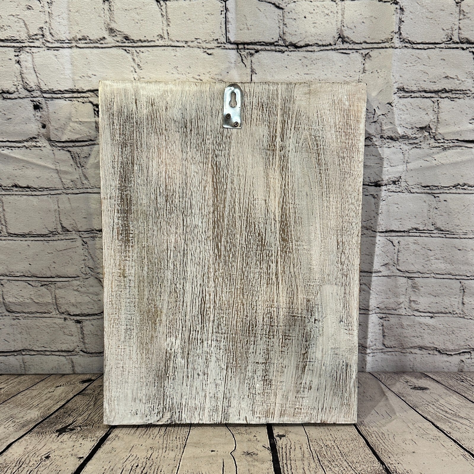 Wooden Wood Panel 40cm Brown White Buddha Hibiscus Wall Art Plaque Handcarved5