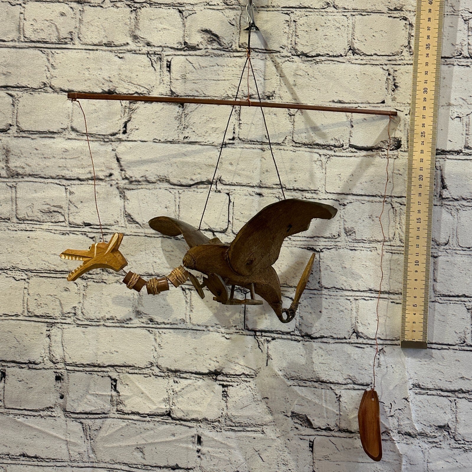 Plain Dragon Bamboo Windchime 40cm Garden Gift Summer Handmade Chimes3