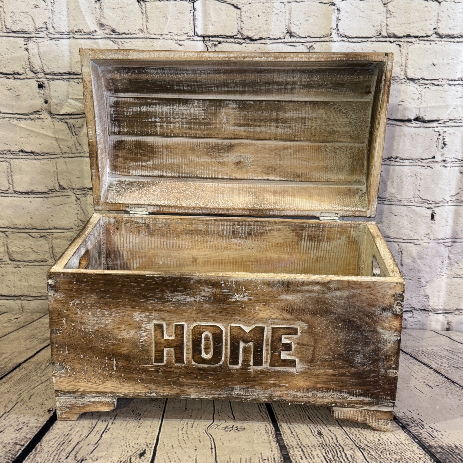 40cm x 30cm x 20cm Wood Brown Home Chest Storage Jewellery Trinket Box5