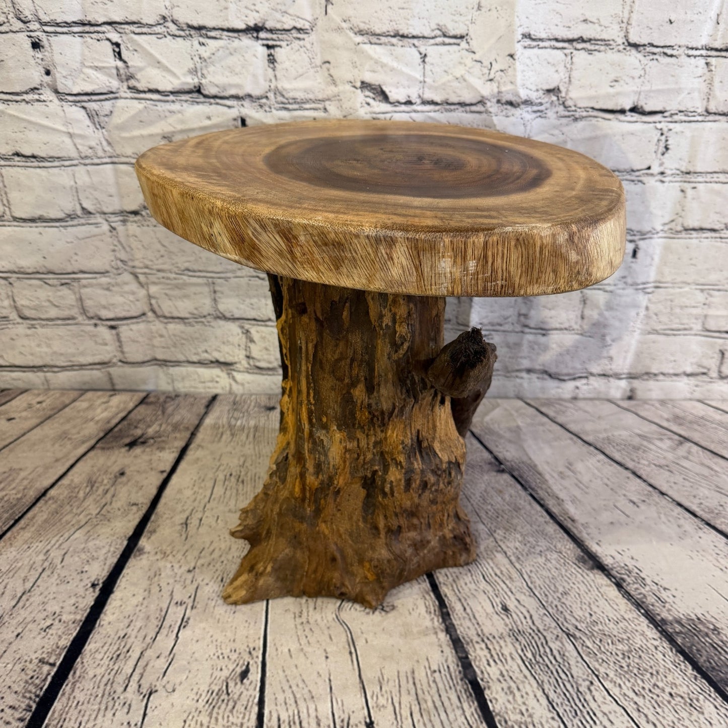 30cm x 25cm Wooden Coffee Root Sculpture Garden Teak Root Ornament Carved No 161