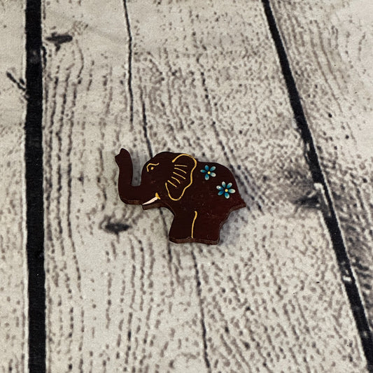 Elephant Wooden Animal Fridge Magnet Cartoon Magnetic Note Holder Novelty0