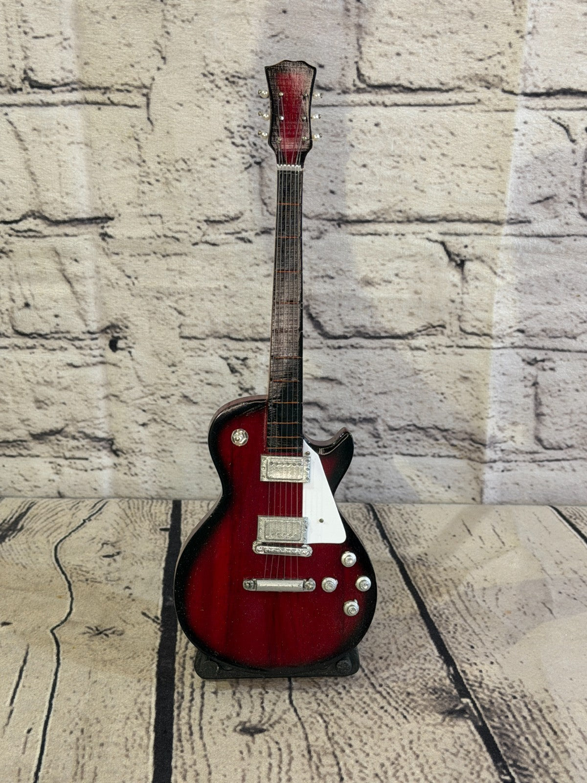 Miniature 25cm Guitar on Stand Band Gift Display Design 51