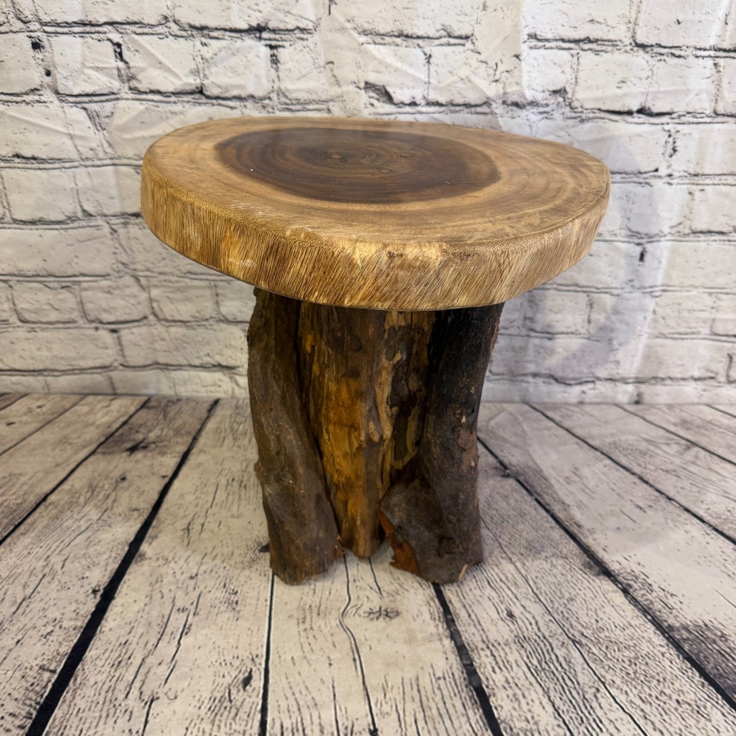 30cm x 25cm Wooden Coffee Root Sculpture Garden Teak Root Ornament Carved No 163