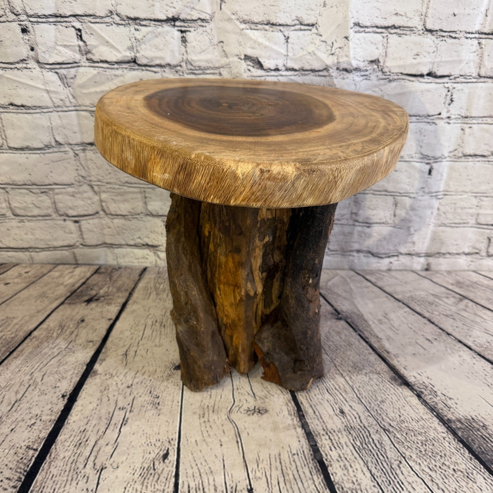 30cm x 25cm Wooden Coffee Root Sculpture Garden Teak Root Ornament Carved No 163