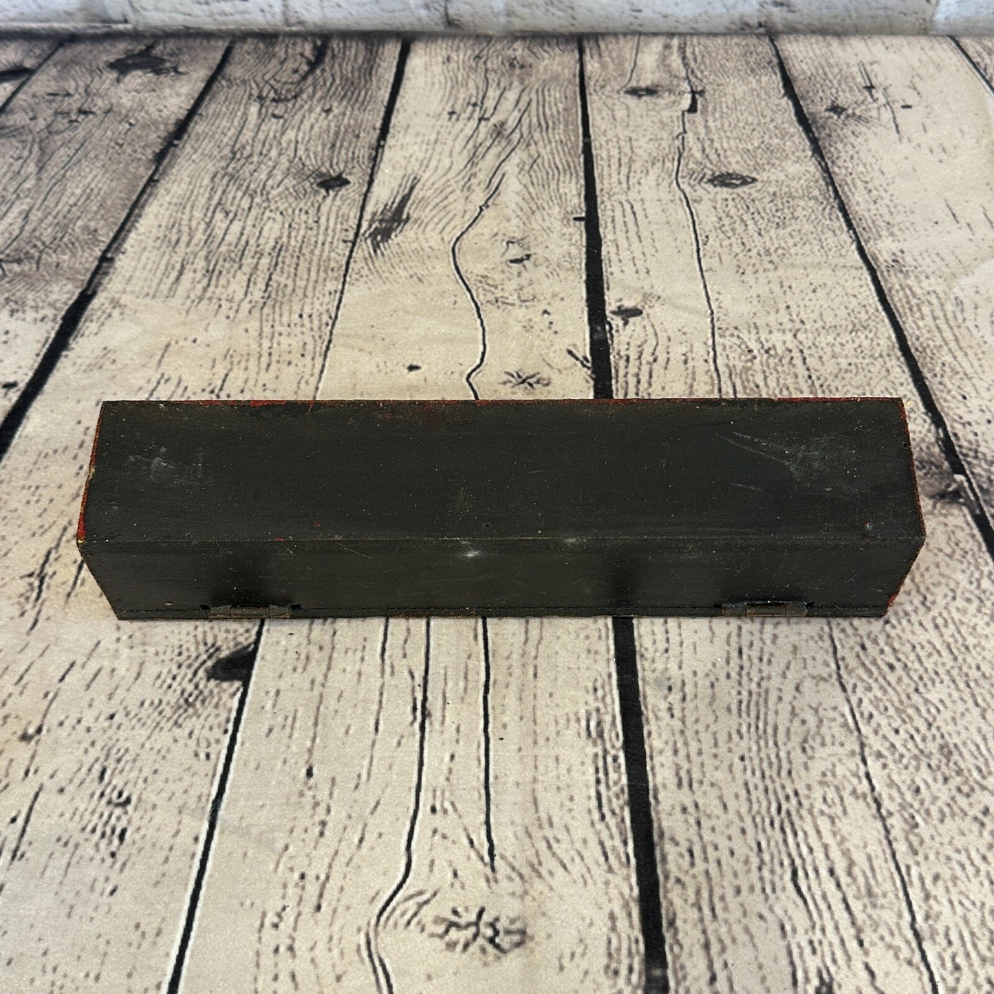 Bright Gold Thai Plain Buddha Head 25cm x 5cm x 5cm Wooden Box Trinket Handmade2