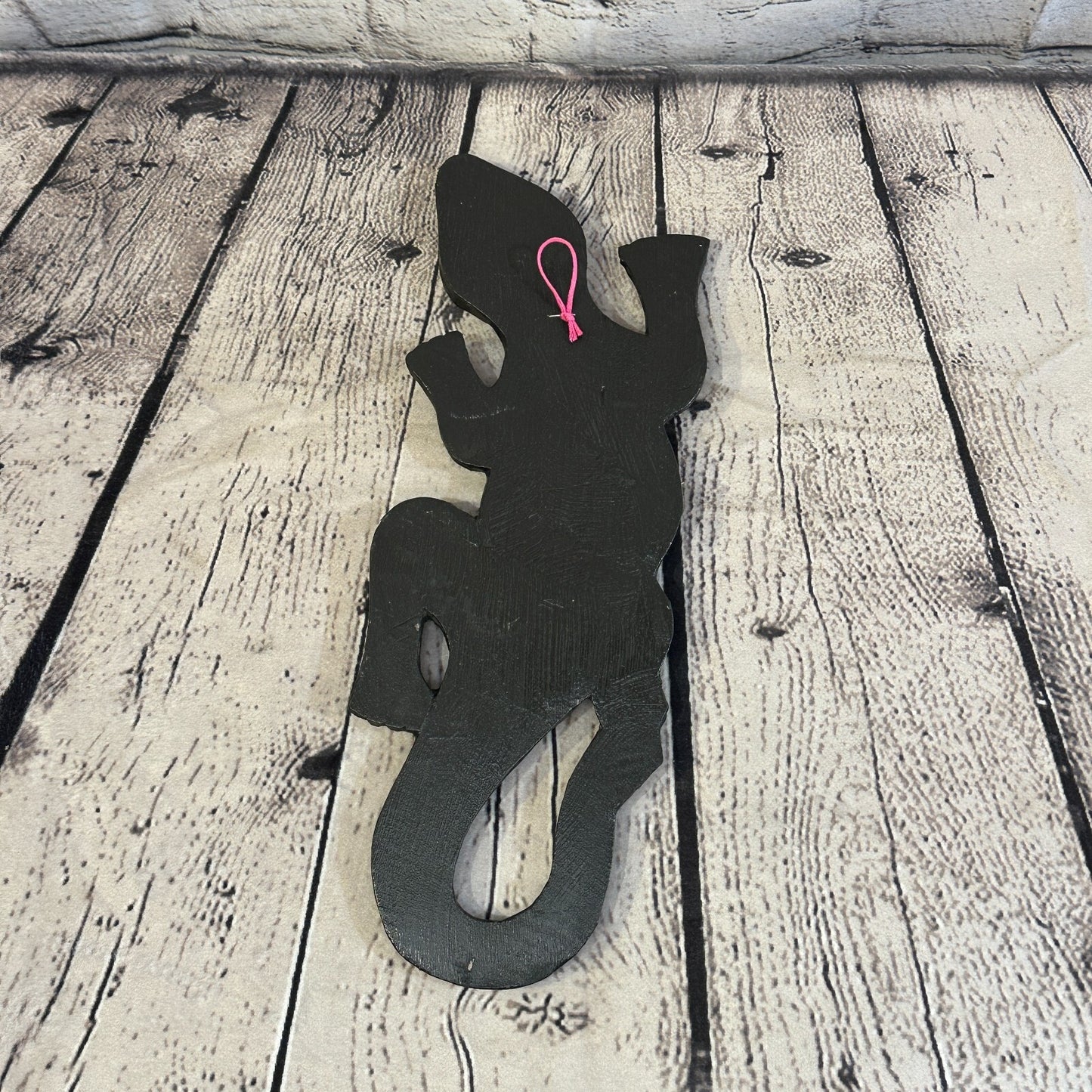 30cm Gecko Deep Purple Mosaic Wall Hanging Wooden Ornaments Wood Carving7