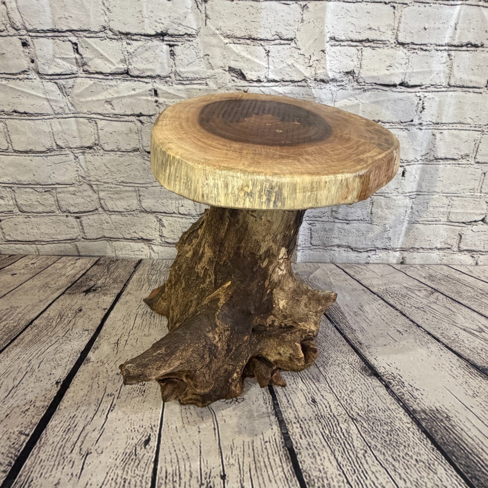 30cm x 25cm Wooden Coffee Root Sculpture Garden Teak Root Ornament Carved No 113