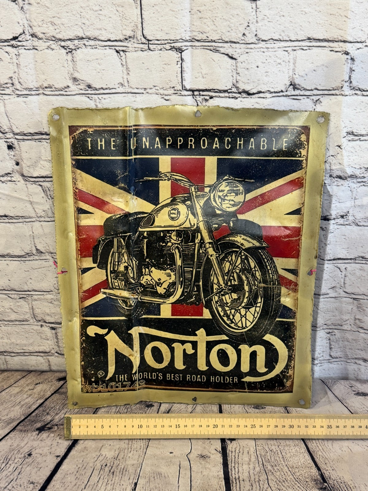 Norton Motorbike Poster Advert Wall Plaque 42cm x 36cm Vintage Retro Tin Sign2