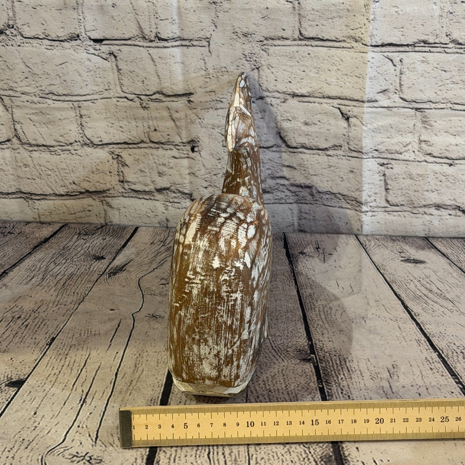 30cm x 15cm Whale Brown Fish Wood Coastal Ocean Bathroom Decoration7