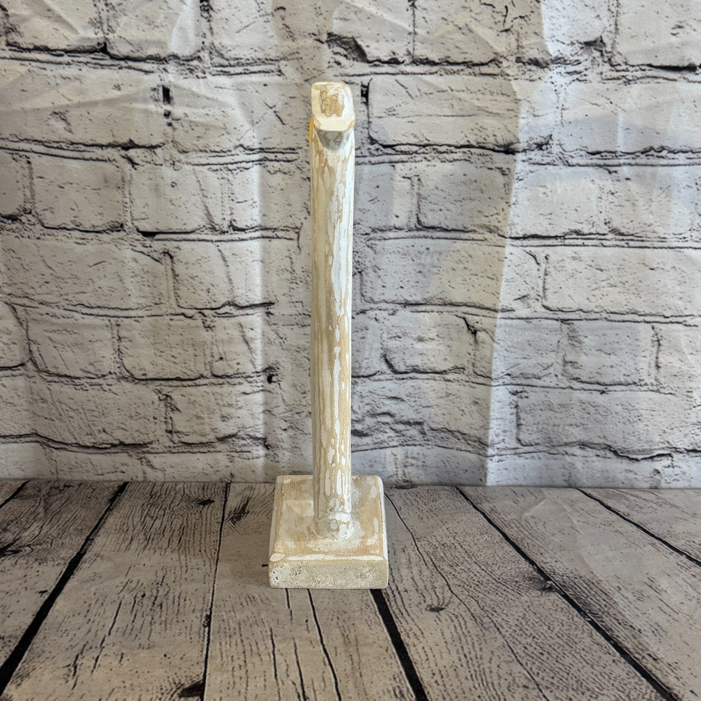 Looking Forward 35cm Tall Wooden White Duckling Baby Duck Shabby Wood Fairtrade4