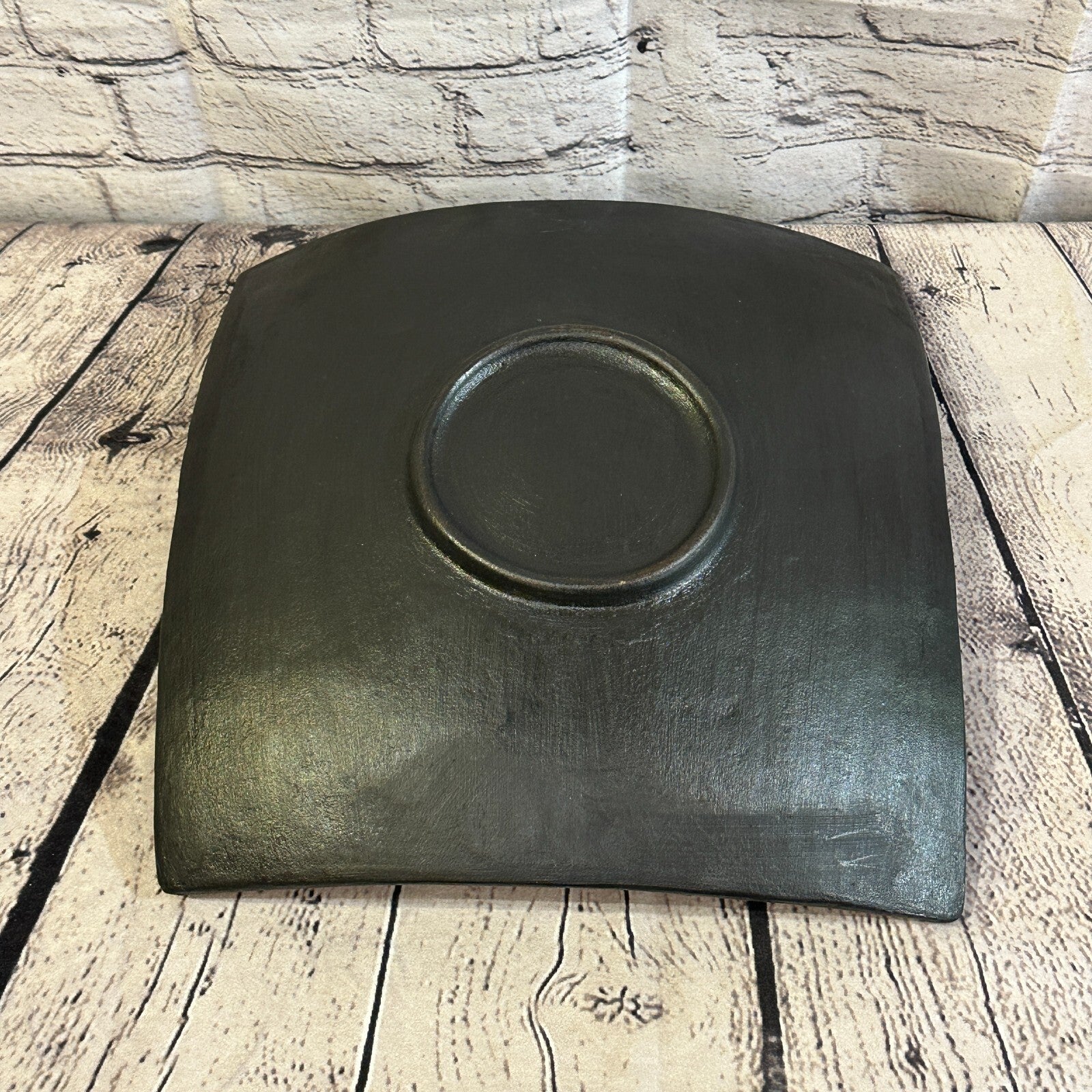 25cm Red Blue Silver Shards Square Mosaic Handmade Ceramic Glass Tile Bowl Fruit3