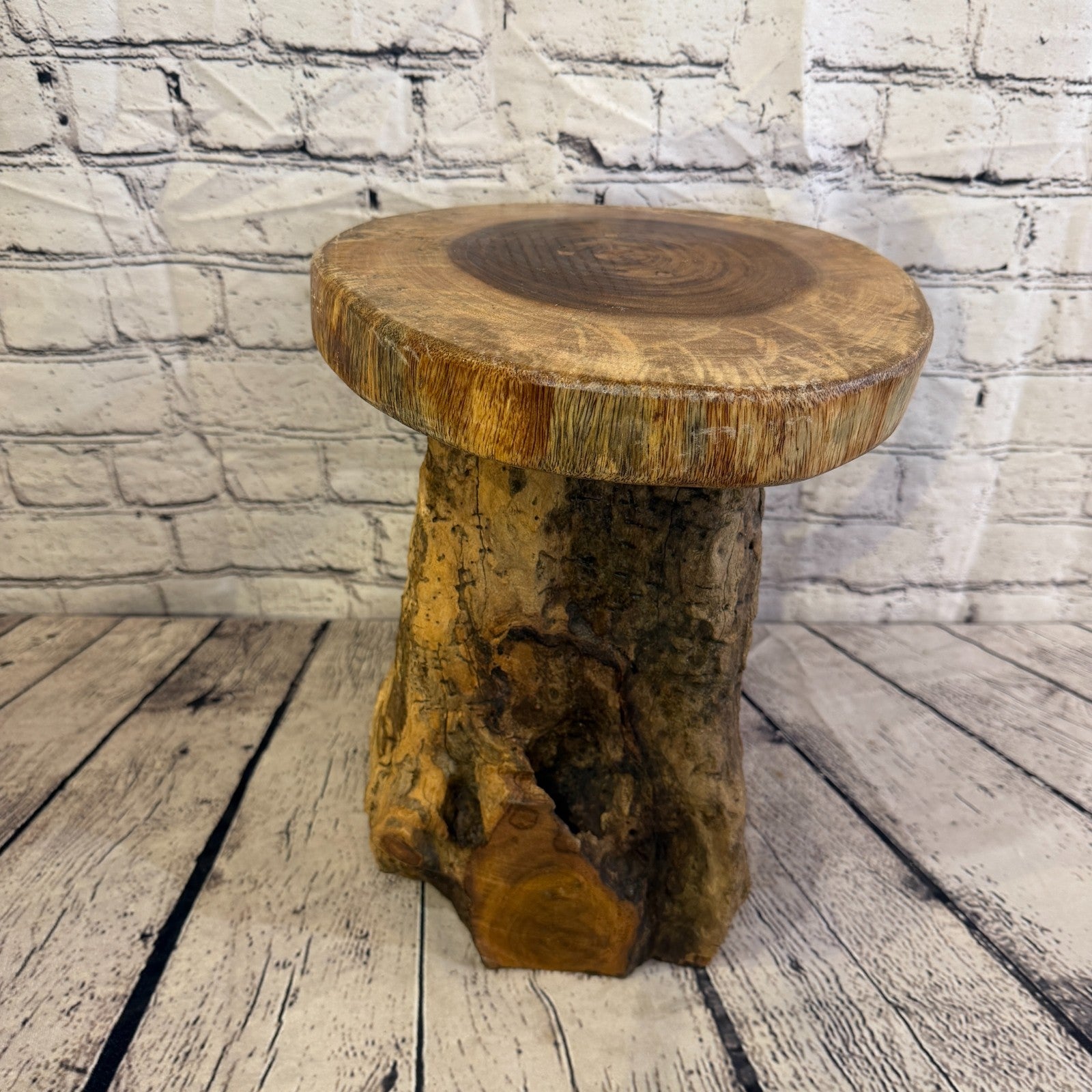 30cm x 25cm Wooden Coffee Root Sculpture Garden Teak Root Ornament Carved No 153
