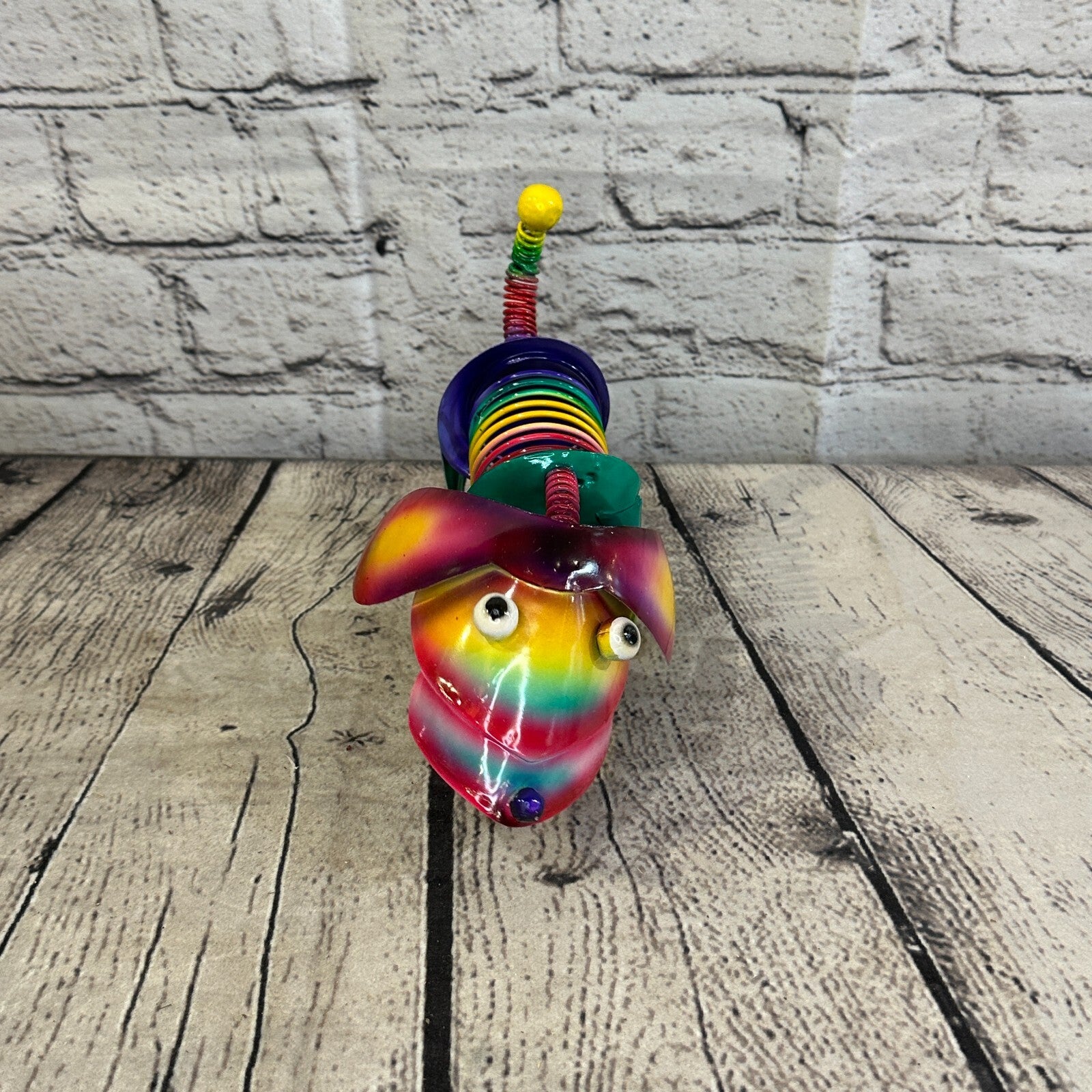 20cm x 15cm Orange Bight Colour Spring Dog Cartoon Ornament Painted Statue1