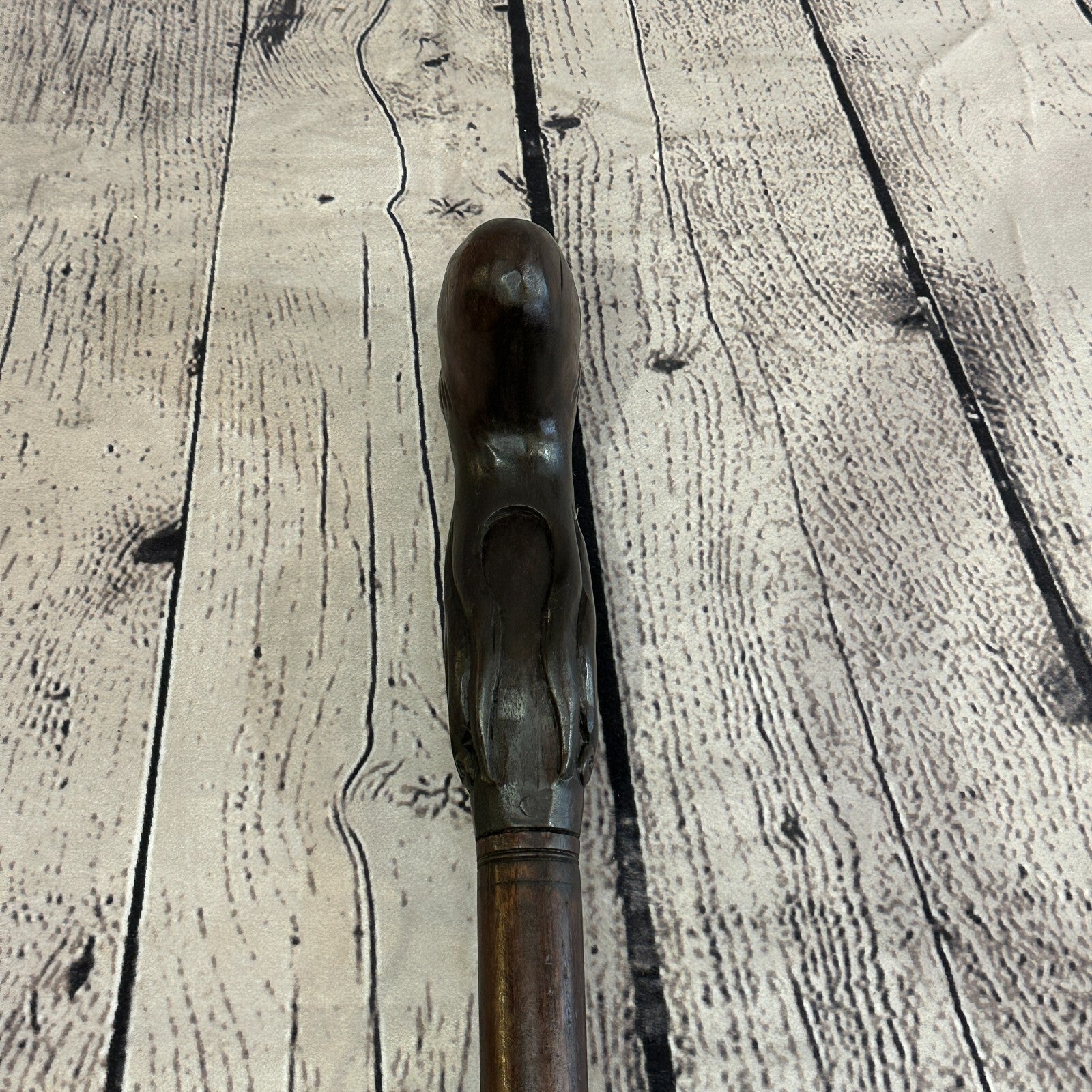 Octopus Squid 90cm Tribal African Walking Stick Cane Hand Carved Dark Wood7