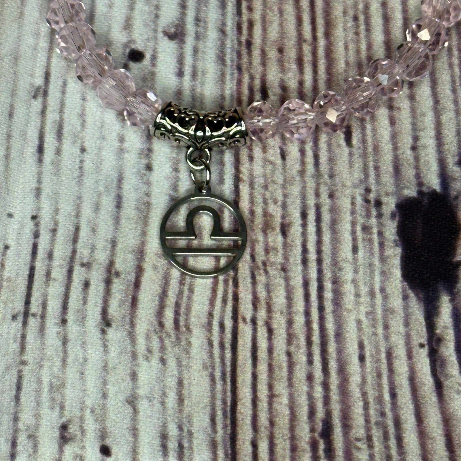 Libra Pink Zodiac Constellation Sign Bracelet Bangles Women Men Bracelet3