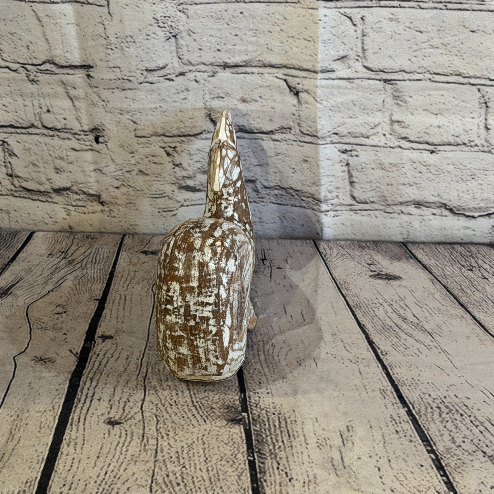20cm x 12cm Whale Brown Fish Wood Coastal Ocean Bathroom Decoration1