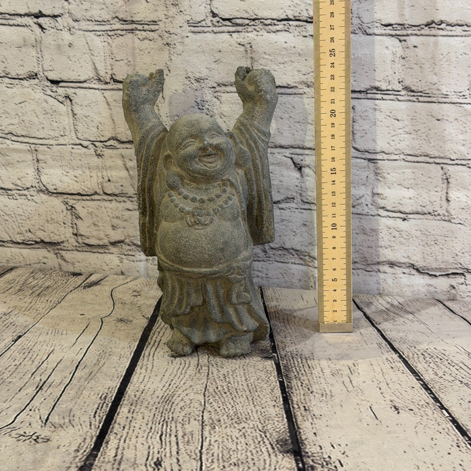 Chinese Style Buddha Stone Garden 25cm x 15cm Ornament Indoor Statue Hindu5