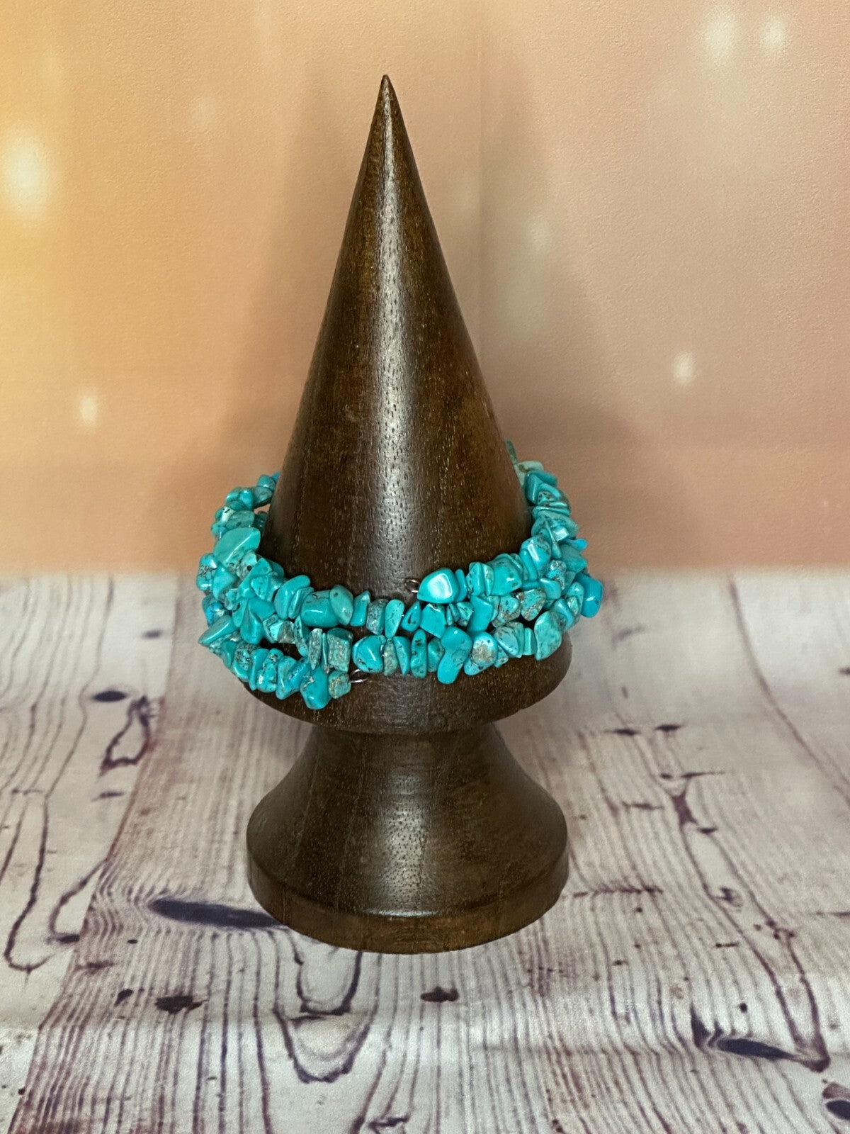 Howlite Semi Precious Stone Chip Memory Wire Bracelets For A Adult Wrist1
