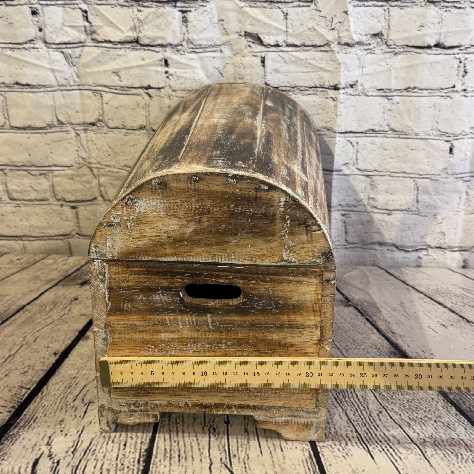 40cm x 30cm x 20cm Wood Brown Home Chest Storage Jewellery Trinket Box8