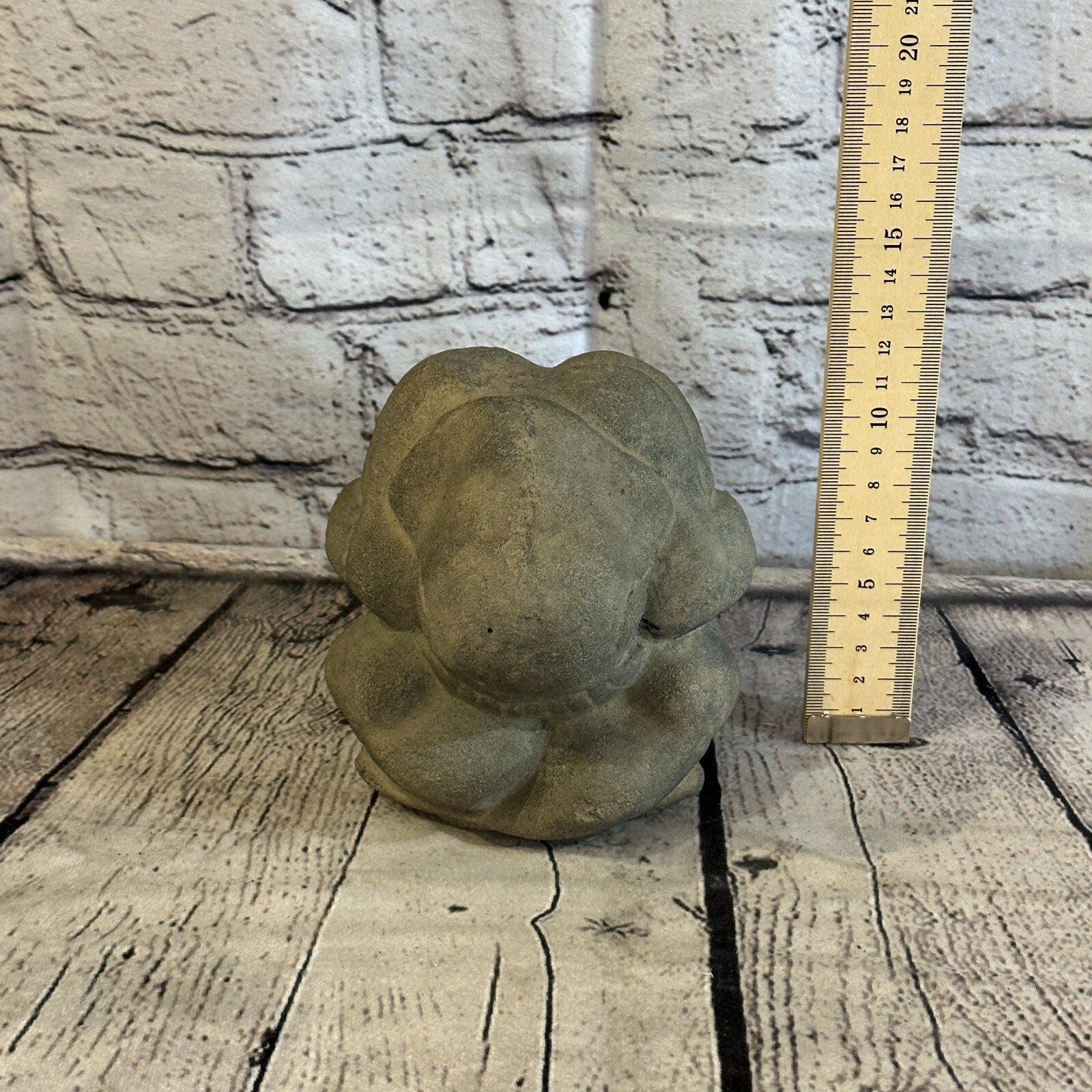 Crying Buddha Monk Yogi Stone Garden 12cm Ornament Outdoor Indoor Statue Hindu7