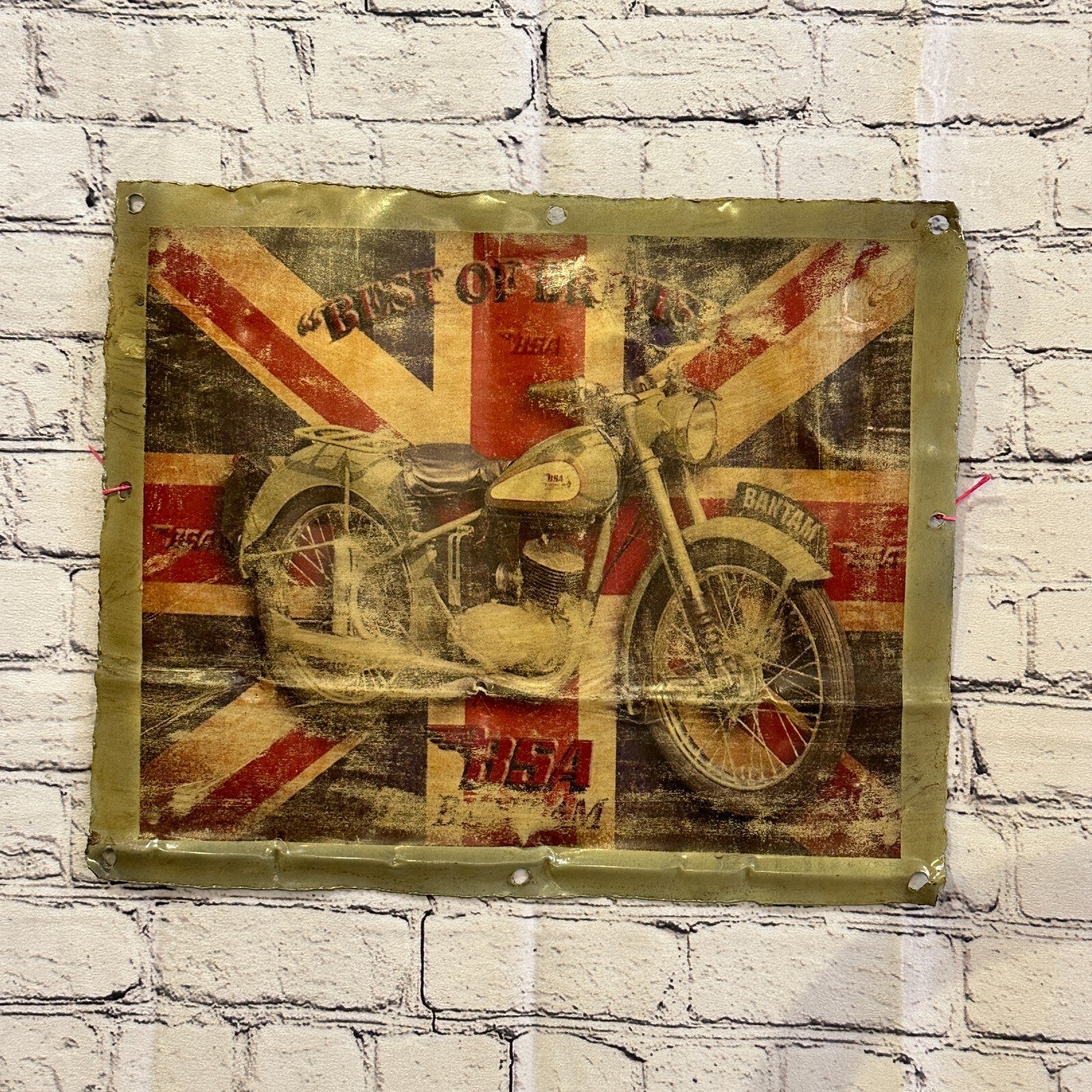 Bantam Motorbike Poster Advert Wall Plaque 42cm x 36cm Vintage Retro Tin Sign2