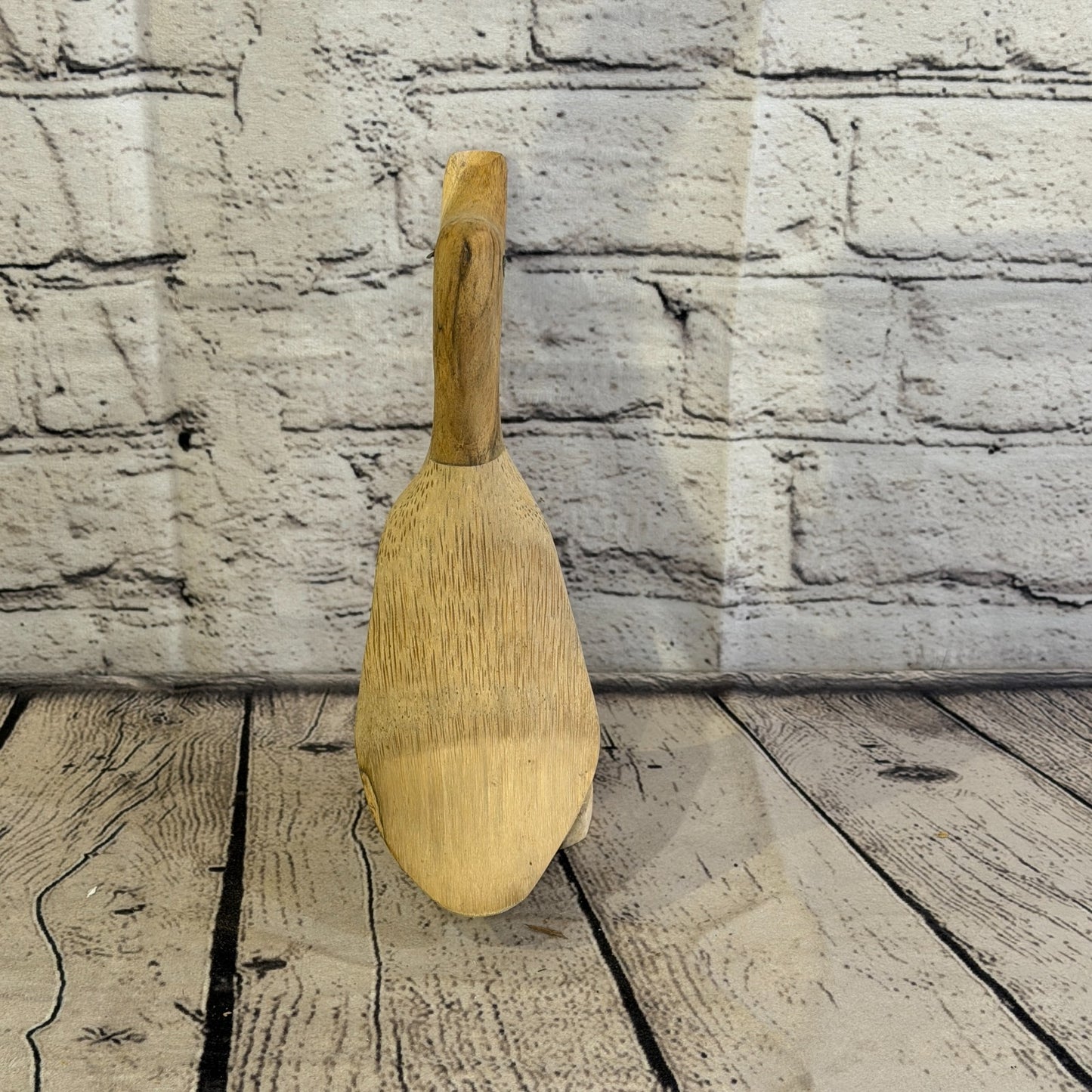 Looking Forward 20cm Tall Wooden Smooth Duckling Baby Duck Bamboo Root Fairtrade5